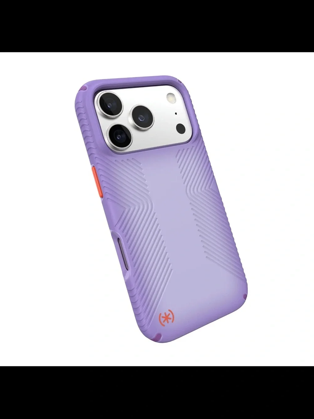 speck Purple Presidio Grip iPhone Case with Orange Accent